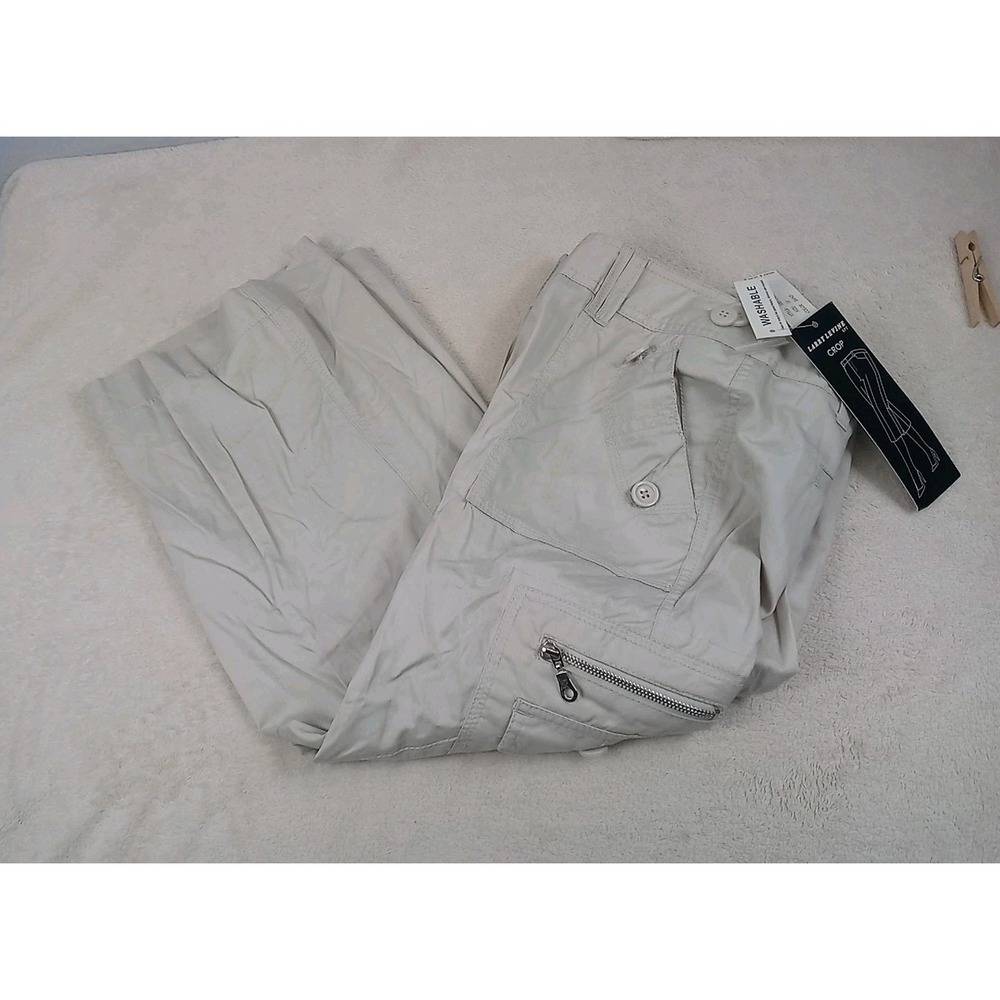 NWT Larry Levine Fashion Capri Pants Women's Size 10 Cargo Pants Crop Capri - Picture 1 of 11